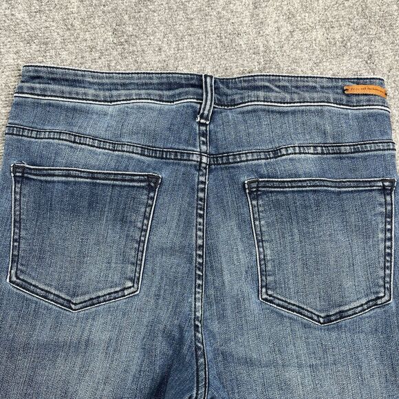 Anthropologie Pilcro Letterpress High Rise Bootcut Button Leg Jeans Sz 30 - Picture 6 of 14